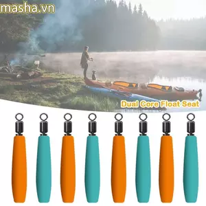 Ghế Phao Lõi Kép trong suốt cho câu cá - Bộ phụ kiện kèm móc câu và dụng cụ xoay bền bỉ