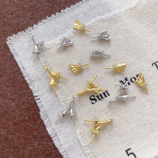 Mặt dây chuyền handmade mạ đồng vàng 14K với kim cương nhân tạo và ngọc trai zircon rỗng - Phụ kiện trang sức DIY