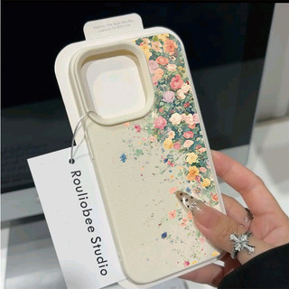 Ốp Hoa Nhỏ Màu Hồng Dễ Thương Cho Xiaomi MI 15T 14T Pro 15 Ultra 13T POCO X7 X6 X5 F5 F6 M7 M6 Pro F7 Ultra X3 GT Ốp Điện Thoại Màu Kẹo Hoa Văn Louche Mềm Mờ Silicon