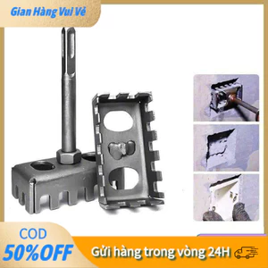 【COD】Mũi khoan đục lỗ điện âm tường thiết kế hình chữ nhật đảm bảo đường cắt gọn gàng và vừa khít với hộp điện