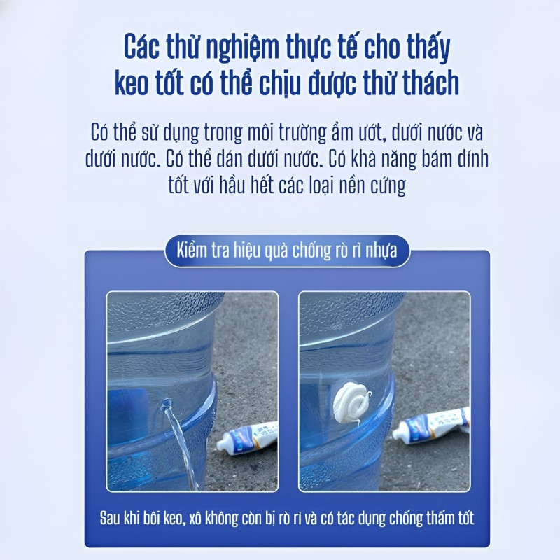 ❤️Chính Hãng❤️Keo dán dưới nước/keo dán dưới nước/keo chống thấm nước siêu bền/keo dán siêu dính/Keo vá vết rò rỉ/Keo dán dưới nước dành cho hồ bơi trong suốt