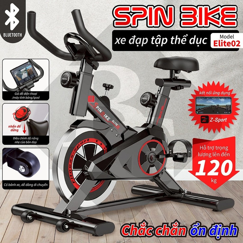 CT (ALL ELITE) BG-(Đọc Kỹ Nội Dung)Xe đạp tập thể dục tại nhà Elite cao cấp cảm biến nhịp tim hàng