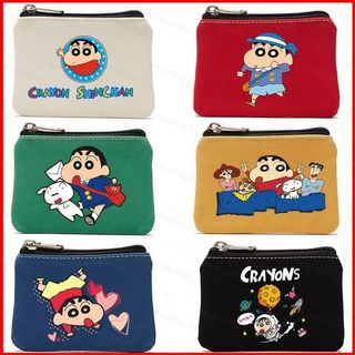 GC2 Crayon Shin-chan Hoạt Hình Ví Đựng Tiền Xu Vải In Đơn Giản Túi Đựng Tiền Xu Tất Cả cotton Túi Đựng Thẻ Túi C