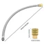 PCF * Ô Tô Tự Động Khóa Đồng Không Khí Chuck Có Thể Tháo Rời 45 8cm Ống Kim Loại 12 5mm Vòi Phun Ren Cho Lốp Lạm Phát