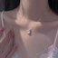 Vòng cổ S925 bạc trắng chalcedony nữ tính - Quà tặng sang trọng