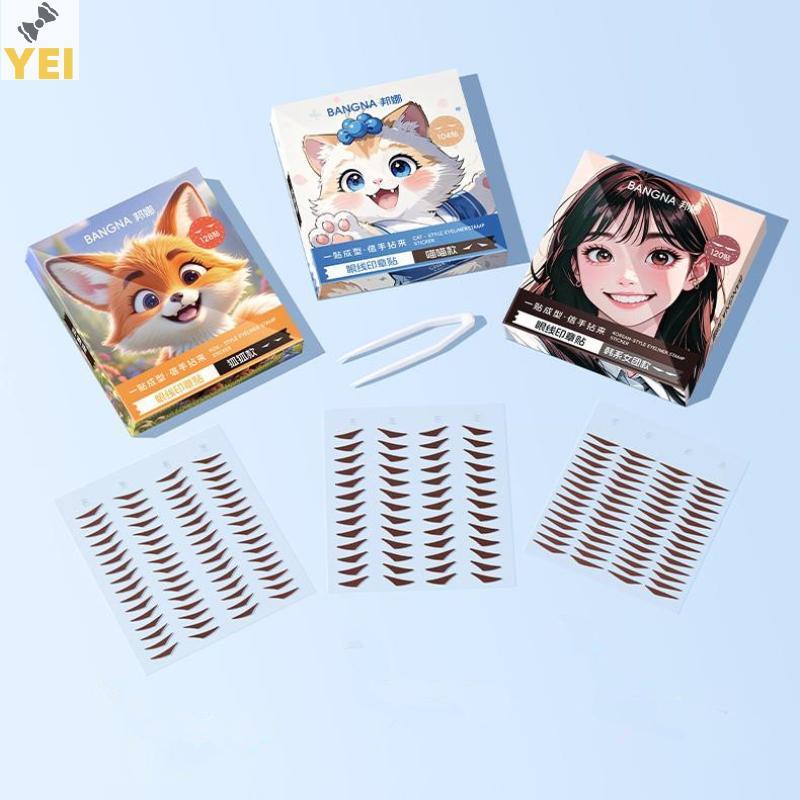 < YEI > 104 / 120 / 128 Miếng Dán Bút Kẻ Mắt Chống Nước Chống Mồ Hôi Lắp Swollen Mắt Vỉ Điều Chỉnh Bút Kẻ Mắt Miếng Dán Mới