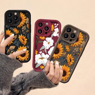Tương Thích Cho OPPO A5X A5 A5i Pro A3 Pro A6 Pro A36 A76 A96 A74 Hoa Hướng Dương Thời Trang Silicon Mềm Cover