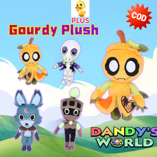 C.LUS✨Thế giới của Dandy✨Gourdy Đồ chơi sang trọng Dandys World Plushie Doll New Gourmet Pumpkin Smile Đồ chơi nhồi bông Vui nhộn Gối sang trọng Búp bê Đồ chơi trẻ em Sinh nhật Quà tặng Giáng sinh Trao đổi COD