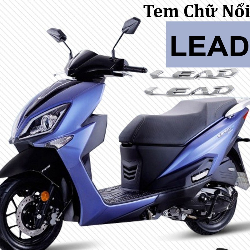 Bộ tem nổi chữ Lead các đời xe(giá 1 cặp),Mạ crom sáng bóng, chống nước và trầy xước