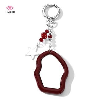 HWETR Tinh Tế Tính Khí Trái Tim Đỏ Nơ Quyến Rũ Móc Khóa Đa Năng Điện Thoại Mặt Dây Chuyền Thời Trang Ba Lô Trang Trí Phụ Kiện Quà Tặng Mới