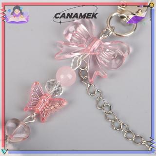 CANAMEK Y2K Dễ Thương Màu Hồng Sang Trọng Móng Vuốt Móc Khóa Trái Tim Tình Yêu Móc Khóa Ngọt Ngào Nữ Tính Chìa Khóa Cho Bé Gái Túi Mặt Dây Chuyền Tai Nghe Ốp Lưng Charm CSF