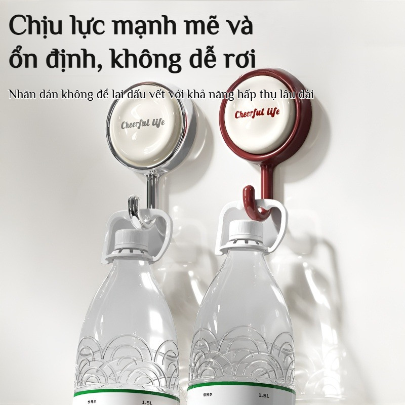 🔥Giá sốc🔥Móc treo phòng tắm / Móc xoay không dấu vết / Móc dán chắc chắn không cần khoan/Móc treo đồ đơn giản