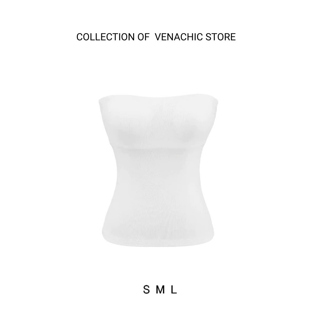 [KÈM MÚT] Áo ống trơn basic ôm body vải cotton mịn VENACHIC Women A055 | BigBuy360 - bigbuy360.vn