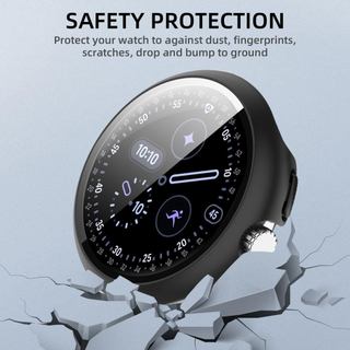 Ốp Đồng Hồ Cho Google Pixel Watch 4 45mm 41mm Kính Cường Lực Cản Xung Quanh + Vỏ Bảo Vệ Màn Hình Chống Trầy Xước Cho Pixel watch4 PC Case