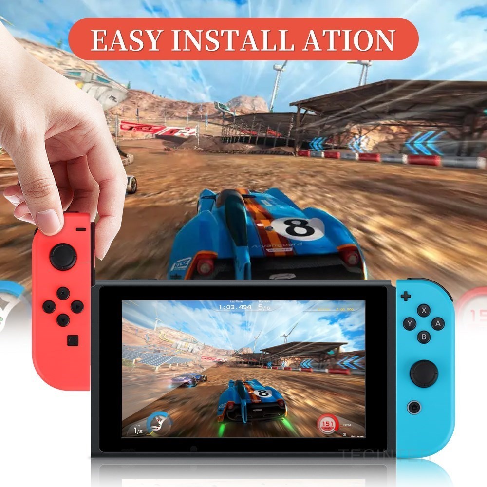 Tay cầm không dây Joycon tương thích với Nintendo Switch/Switch Lite/OLED, rung kép