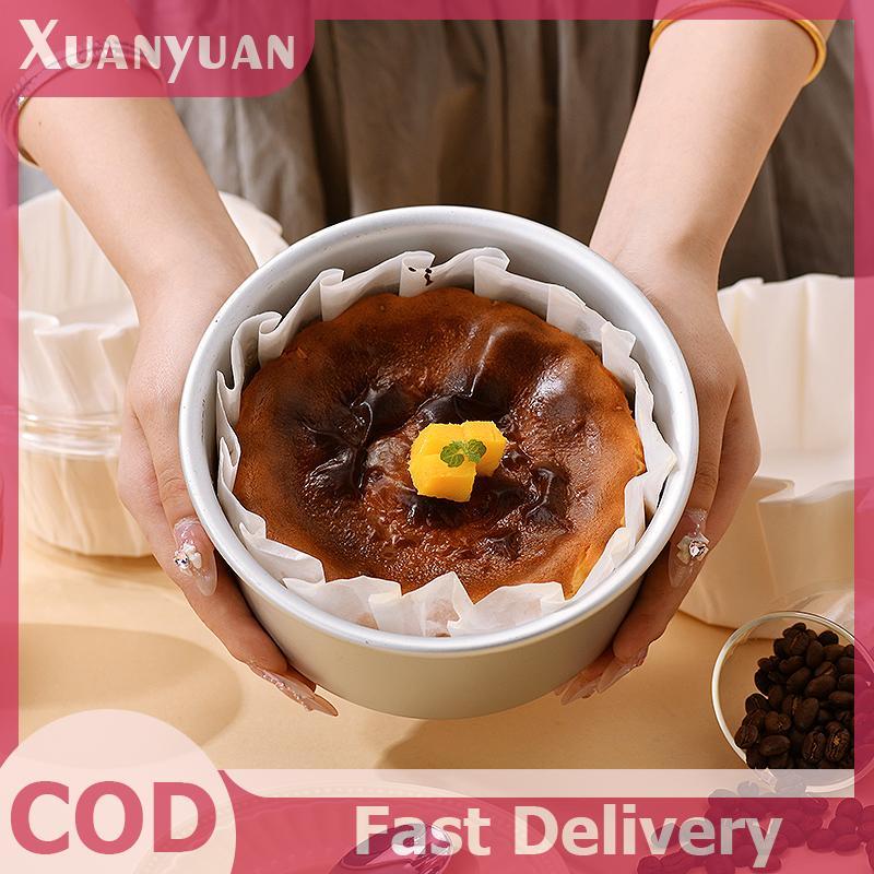 XUAN 50 Chiếc 4 6 8inch Gấp Cupcake Lót Nướng Bánh Cho Tiệc Cưới Muffin Khuôn Bánh Giấy Cốc Dầu Bánh Bọc VN