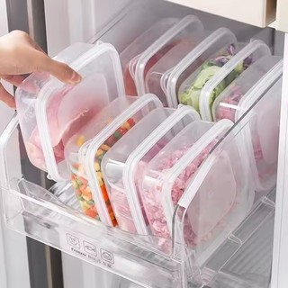 1 / 3 / 5 Hộp Bảo Quản Thịt Đông Lạnh - Phân Loại Thực Phẩm Kín Hộp Đựng Tươi Giữ Kín