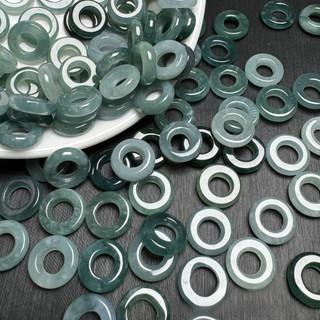 ((5 cái) Ngọc tự nhiên nước xanh 11-15mm - Nhẫn và bông tai đa màu sắc)
