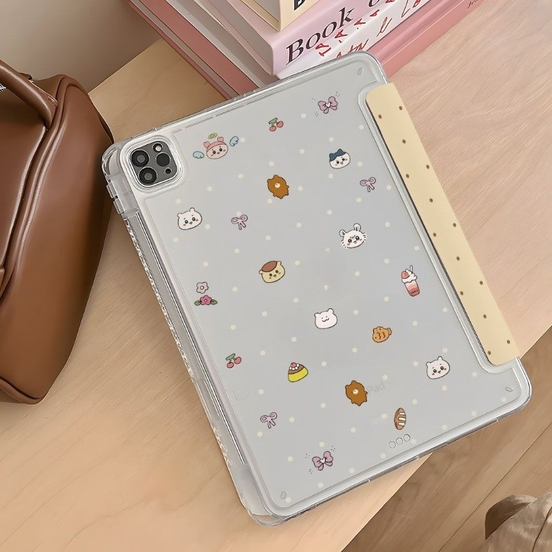 Bảo vệ cho ốp lưng ipad Gen5 / 6 air 13 inch Mini4 / 5 / 6 Air4 / air5 thế hệ thứ 10 M4 24S pro11 M2 Air6 M3 Air7 Air2 pro 12.9 Gen7 Gen8 Gen9 air 11 25S A16 gen11th Phim hoạt hình Vỏ máy tính bảng dễ thương