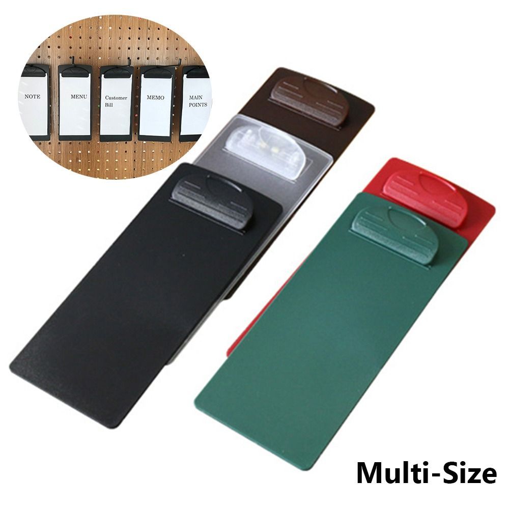 Tấm hỗ trợ viết YMIFI, Kẹp thực đơn bằng nhựa đa chức năng, Bảng điều khiển nhiều kích thước nhiều màu chất lượng cao