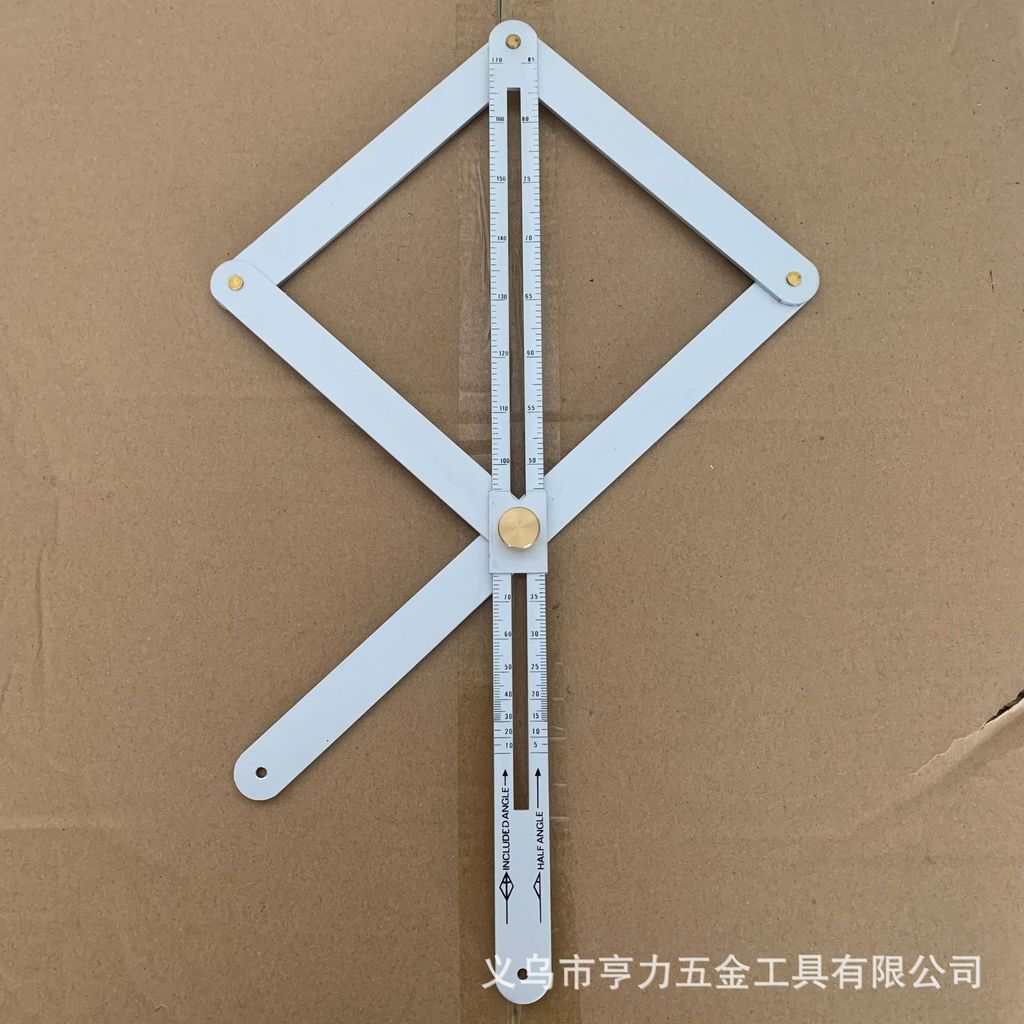 Thép không gỉ Dao Thước Góc Thước Dày Cắt Cạnh Trang Trí Gỗ Cửa Sổ Protractor Đa Năng Protractor CCLB