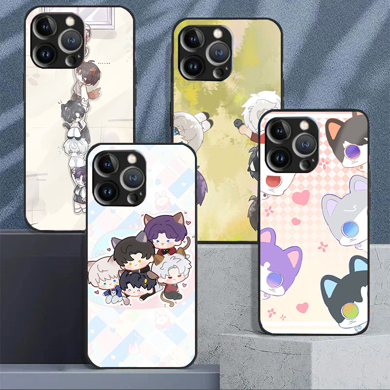 Ốp điện thoại thủy tinh Love and Deepspace 12 cho IPhone 16 15 14 13 12 11 Pro XR XS Max Plus Mini X XR 8 7 6s SE2 / 3