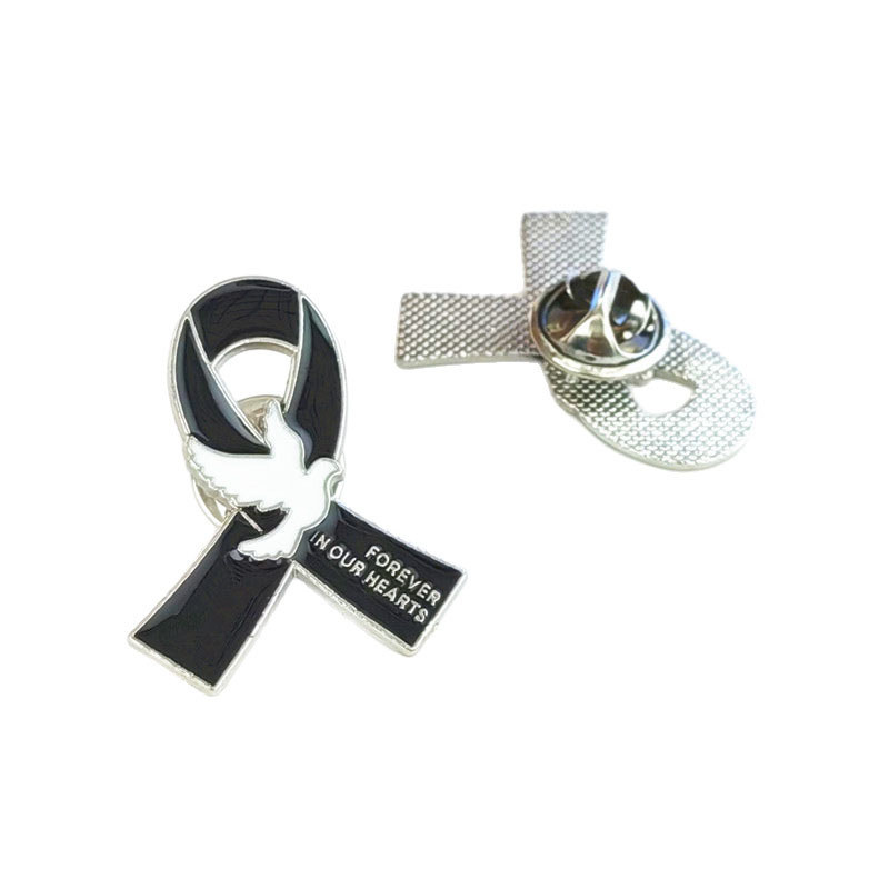 Trâm cài corsage đen huy hiệulogo dành cho sự kiện tưởng niệm