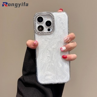 Ốp Điện Thoại Vỏ-Pattern Sang Trọng Cho IQOO 13 12 11 11S 9S Pro Neo 10 9 9S 8 7 Racing 6 Pro + SE Vỏ Kem Khung Kim Cương Mặt Sau Mềm Màu Trắng