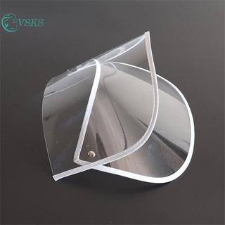 Chenlongshang Bảo Vệ Có Thể Thay Thế Mũ Vành Trong Suốt Áo Mưa Áo Khoác Bảo Vệ Mặt Poncho Trong Suốt Chống Mưa EN