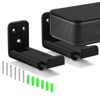 Soundbar Mount Wall Speaker Shelf Anti-Drop Soundbar Support with Extendable Depth 3.5-5.4 Inch for Under TV Home fotvn