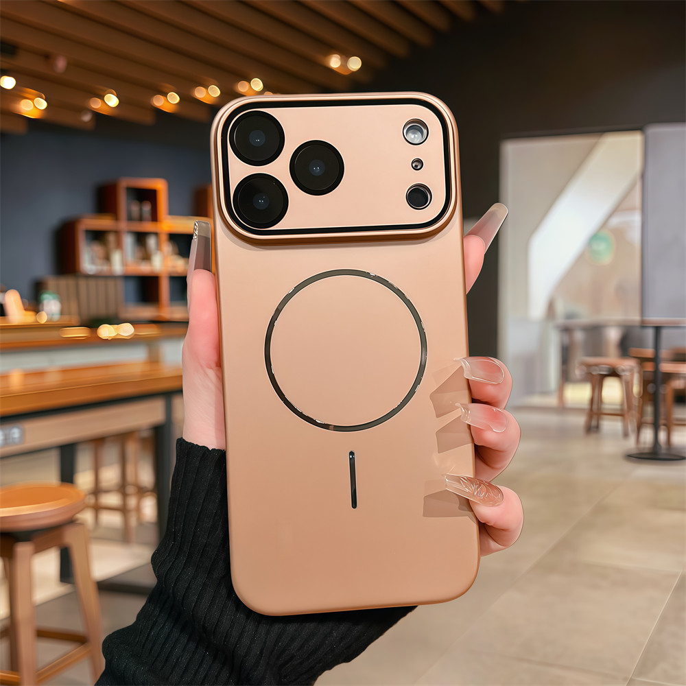 Ốp điện thoại từ tính vỏ cứng chất lượng cao cho iPhone 17 Pro Max 12 13 14 15 16 pro max Air 15 16 plus Bảo vệ ống kính chống rơi Vỏ cứng Vỏ điện thoại