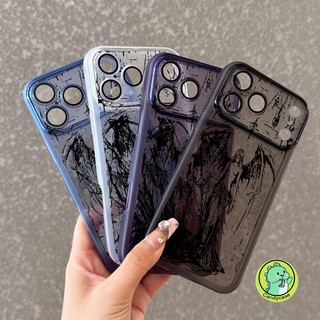 Ốp Điện Thoại Thiên Thần Bóng Tối Vintage Gothic Cho Realme 15 15T 14 14T 14X 13 12 11 10 Pro Plus Lite 12X 11X Pro + 5G 4G Vỏ Chống Sốc Y2K Dễ Thương Có Ống Kính Kính