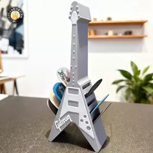 {TB & Bag} Hộp đựng đàn guitar in 3D Hộp đựng dụng cụ sắp xếp Hộp đựng đàn guitar Pick Giải pháp lưu trữ thiết kế di động.