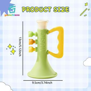 Thổi Trumpet Đồ Chơi Âm Nhạc Đồ Chơi Bé Trai Bé Gái Âm Thanh Trong Suốt Đảng Du Lịch Thổi Tiếng Ồn Máy Làm Trẻ Em Hoạt Hình Silicon Trumpet
