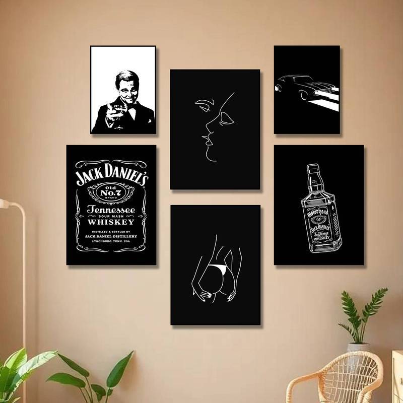 Đen Trắng Nghệ Thuật Tranh Canvas Ánh Sáng Sáng Tương Phản Nghệ Thuật Nhà Trang Trí Tường Canvas Poster