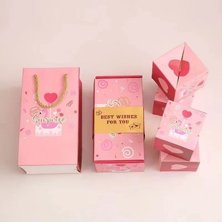 Hộp quà mở bất ngờ - Cơ chế bật, tạo giây phút khó quên, phù hợp mọi dịp，hộp đựng quà，bật nhảy bất ngờ
