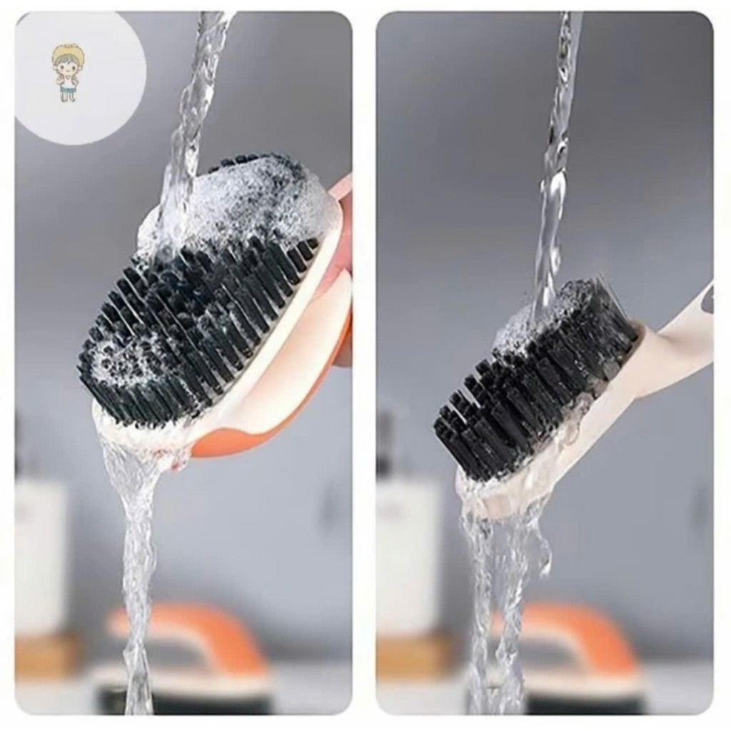 Bàn Chải Chà Vệ Sinh Cọ Giày Dép, Chà Quần Áo Có Tay Cầm Cán Dài Nhỏ Gọn Tiện Lợi Làm Sạch