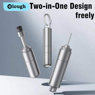 Elough 2in1 Thẻ Điện Thoại Di Động Clearer Hợp Kim Nhôm Khay Thẻ Sim Pin Công Cụ Loại Bỏ Loại Bỏ Đẩy Móc Khóa Di Động Cho Điện Thoại Di Động
