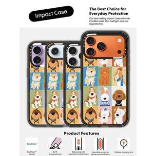 CASECASE X Ốp Lưng Gia Đình Dễ Thương Cạnh Đen Trong Suốt Cứng Hút Từ Tính Tác Động Dành Cho Apple IPhone 12 13 14 15 16 17 Pro Max Air Plus Có Hộp
