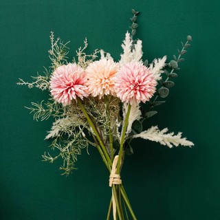 Hoa Giả Bồ Công Anh Bó Lụa Cao Cấp Decor Nhà Cửa Phong Cách Bắc Âu Vintage Cỏ Lau Lá Khuynh Diệp Trang Trí Phòng Khách Tiệc Cưới Chụp Ảnh Cắm Bình Phụ Kiện Nhựa Nhân Tạo Đẹp Sang Trọng Hiện Đại Quán Cafe