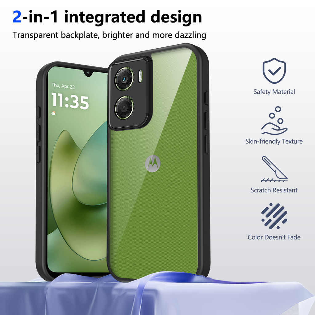 Ốp lưng Motorola Moto G06 Vỏ 6,88 inch Model XT2535-1, XT2535-2, XT2535-3, XT2535-14 Vỏ trong suốt mờ thời trang cho Moto G06 Vỏ điện thoại