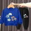 Trang phục áo thun hoạt hình hợp thời trang dành cho trẻ em Bộ hai mảnh mềm mại với quần Jogger thoải mái để mặc hàng ngày