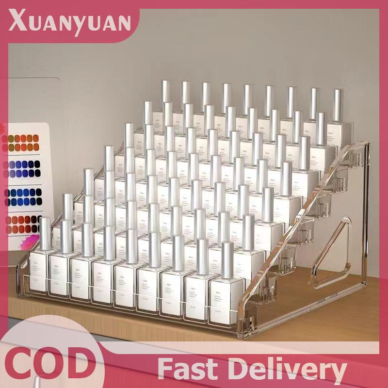 XUAN Acrylic Trong Suốt Nhiều Lớp Sơn Móng Tay Màn Hình Đứng Son Môi Hộp Bảo Quản Nhựa Nail Salon Mỹ Phẩm Để Bàn Giá Trưng Bày VN