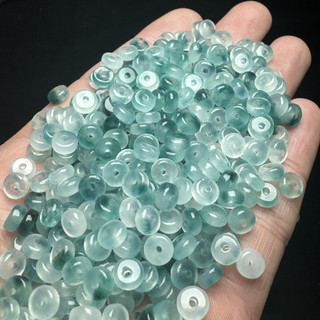 ((Đá nổi xanh 6x3mm, 50 viên) - Phụ kiện DIY vòng tay)