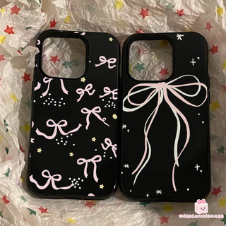Ốp Lưng Cho Iphone 17 15 14 13 11 16 12 Pro Max Air X XR XS MAX 14 7 16 15 8 Plus SE 2022 Thời Trang Màu Hồng Nơ Họa Tiết Ngôi Sao Sang Trọng Bóng Bề Mặt