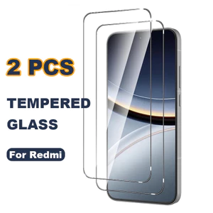 Kính Cường Lực 2 Mảnh Cho Redmi A5 A4 Pro A3 Pro A3X A2 Plus A1 Plus Turbo 4 Pro 3 A2 + A1 + 5G 4G Kính Cường Lực Bảo Vệ Màn Hình Cao Cấp Full Cover Bảo Vệ Màn Hình