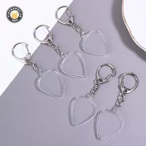 {TB & Bag} 3 / 5 Chiếc Guitar Pick Collection Box Móc Khóa Khung Ảnh Trong Suốt Có Thể Thay Thế Mặt Dây Chuyền Có Thể Tháo Rời Phụ Kiện Âm Nhạc.