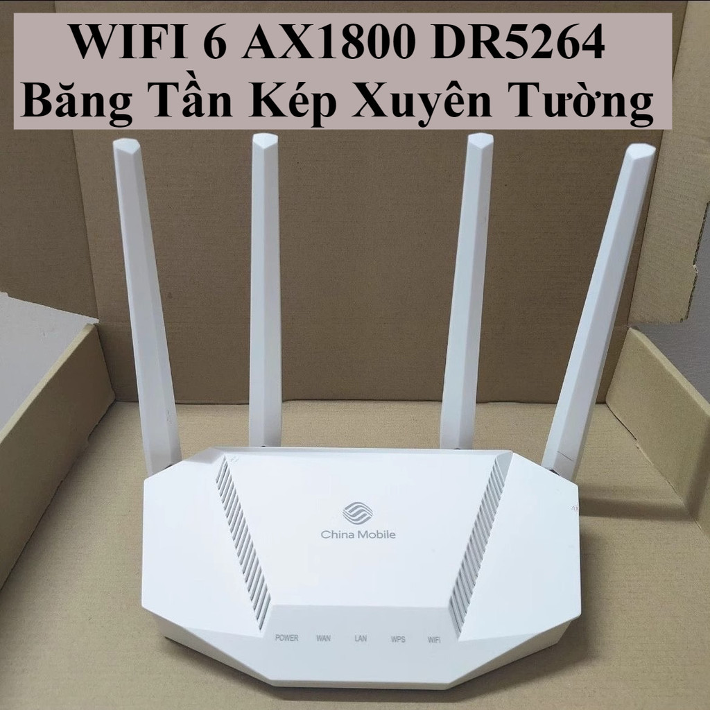 Bộ Phát WiFi 6   Dr5264  E1600 E2615 / E2603 WIFI 6 AX1800 China Mobile  Dr5264 Lõi Kép 1800M Thông Minh  Mạng 5G Xuyên | BigBuy360 - bigbuy360.vn