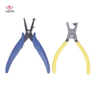 HWETR Đa năng dụng cụ bấm lỗ dây da đồng hồ 2mm/1.6mm, kìm thủ công cho dây da