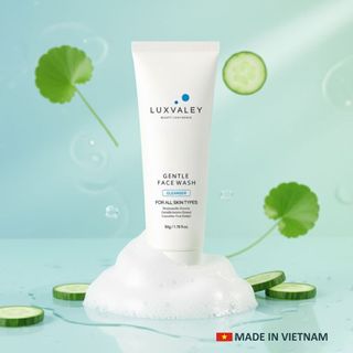 SỮA RỬA MẶT DỊU NHẸ AN TOÀN PHÙ HỢP VỚI MẸ BẦU  AN TOÀN VỚI CẢ DA NHẠY CẢM LUXVALEY GENTLE FACE WASH
